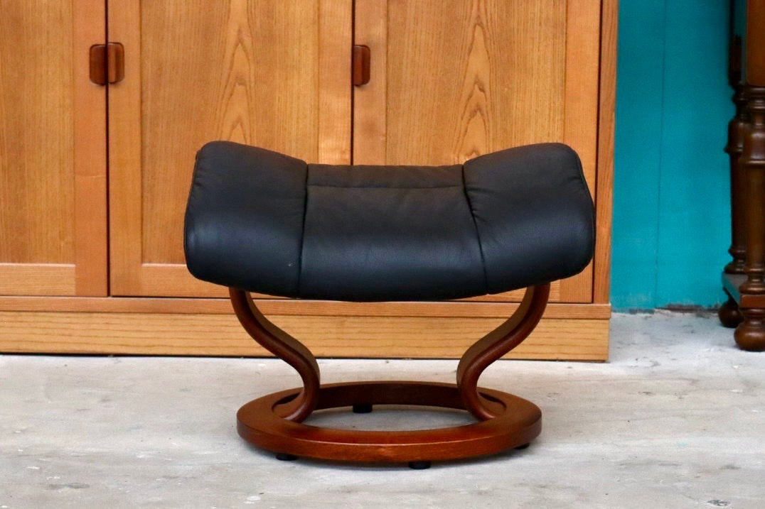 GMIK233B○EKORNES / エコーネス ストレスレス オットマン フットスツール 足置き 本革 ブラック 北欧 ノルウェー