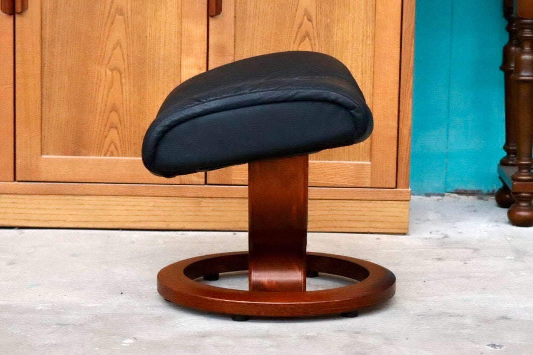 GMIK233B○EKORNES / エコーネス ストレスレス オットマン フットスツール 足置き 本革 ブラック 北欧 ノルウェー