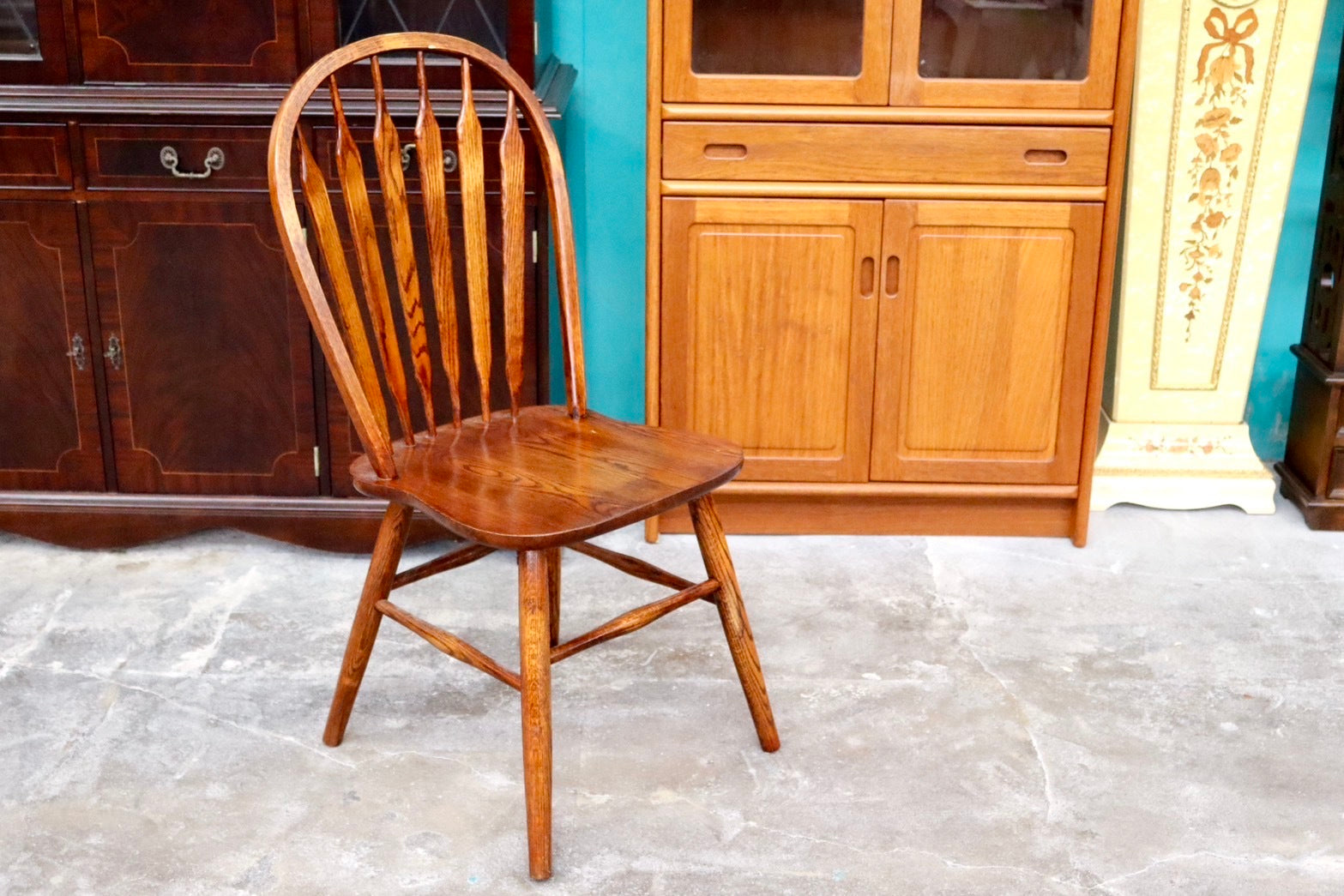 GMIK318A○Shin Lee / シンリー ダイニングチェア 椅子 ハイバック ウィンザーチェア カントリー アンティーク IDC大塚家具