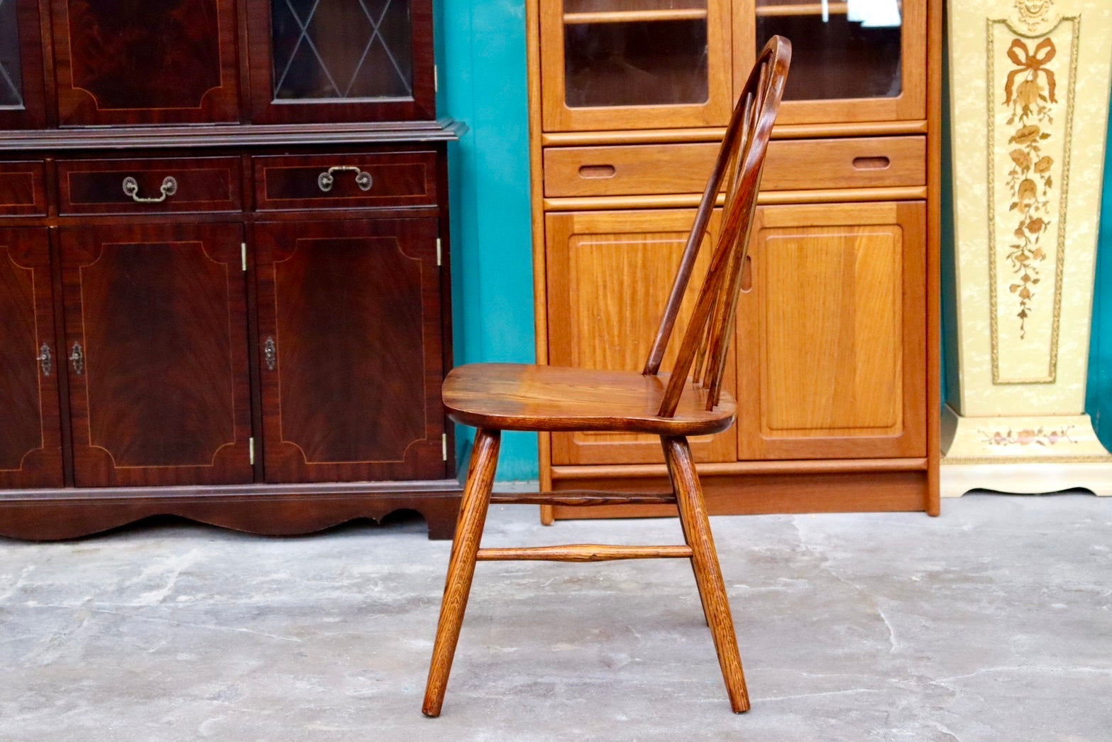 GMIK318A○Shin Lee / シンリー ダイニングチェア 椅子 ハイバック ウィンザーチェア カントリー アンティーク IDC大塚家具