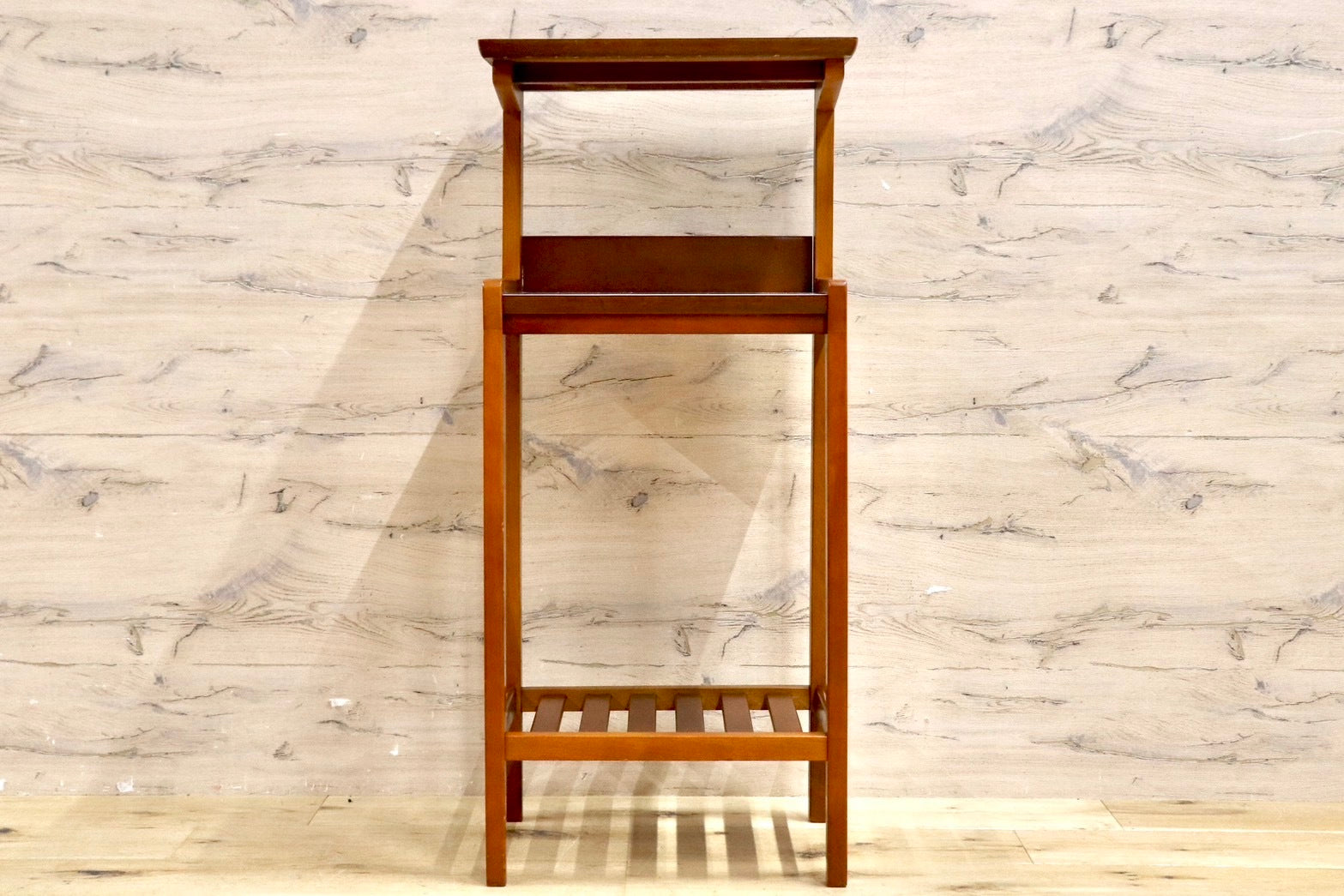 GMIK361○karimoku / カリモク オールドカリモク 電話台 花台 サイドテーブル コンソール 飾り棚 国産家具