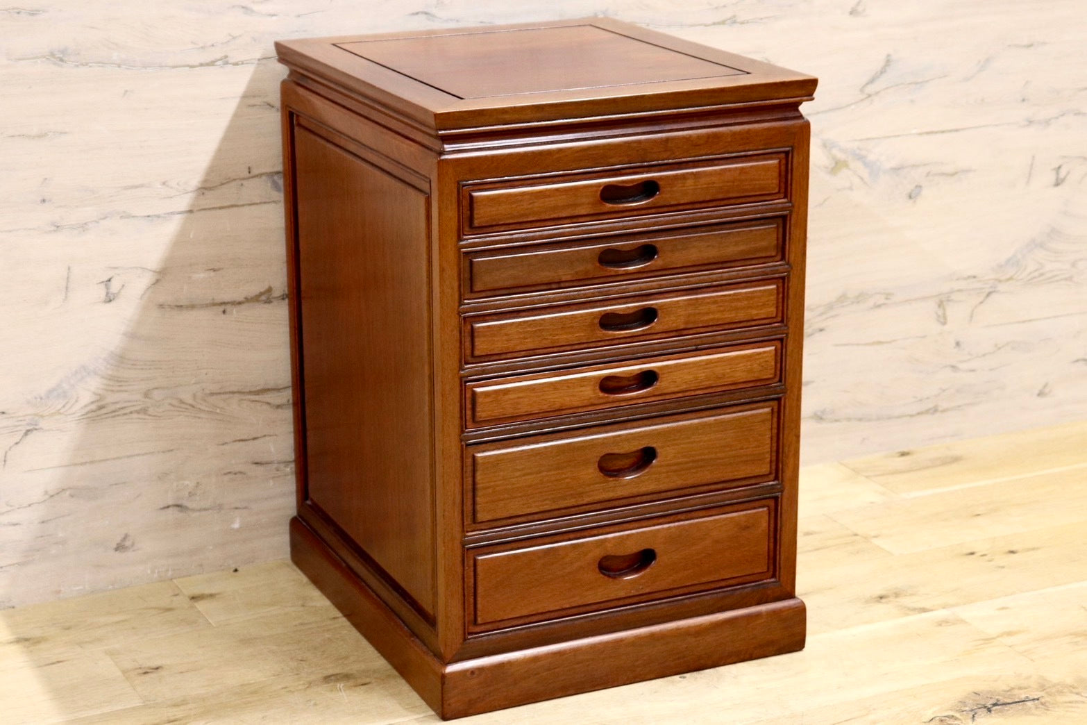 GMIS184○唐木 引き出し サイドチェスト 花梨 無垢材 和家具 和モダン 和室 レトロ アンティーク