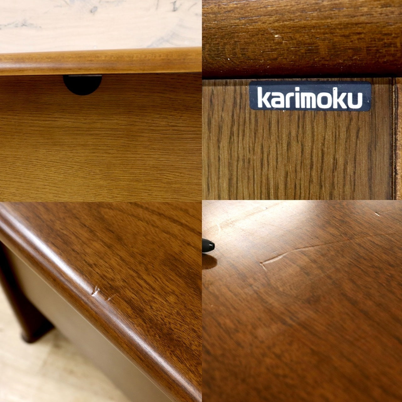 GMIK218○karimoku / カリモク 勉強机 学習机 パソコンデスク 作業台 机 デスク 書斎机 オーク材 国産家具