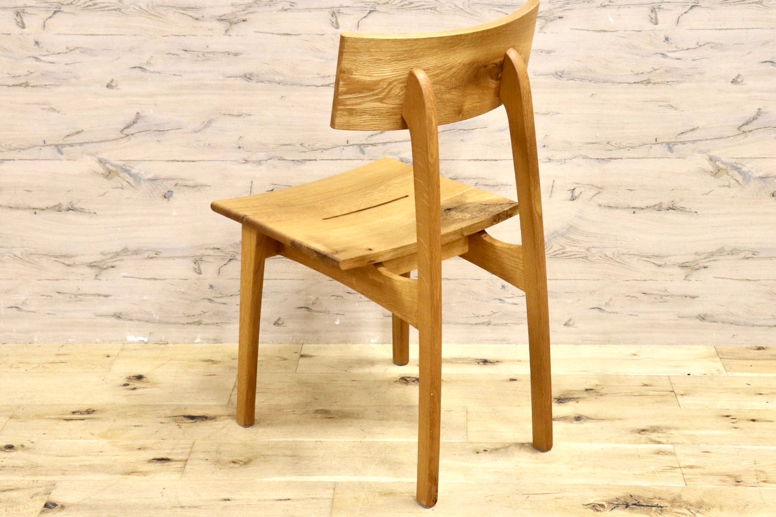 GMIK446D○飛騨産業 / HIDA キツツキ SN210 森のことば ダイニングチェア オーク材 飛騨家具 定価6.9万 展示品