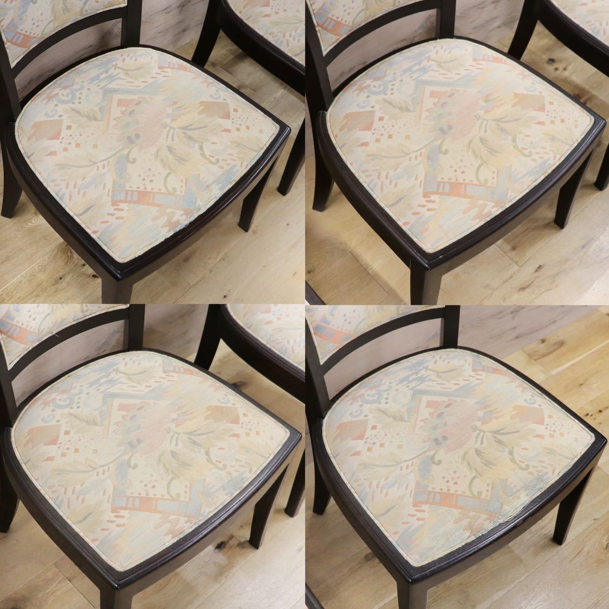 GMGF65○インテリアセンター ダイニングチェア 椅子 4脚セット ファブリック モダン エレガント カンディハウス CONDE HOUSE 北海道旭川