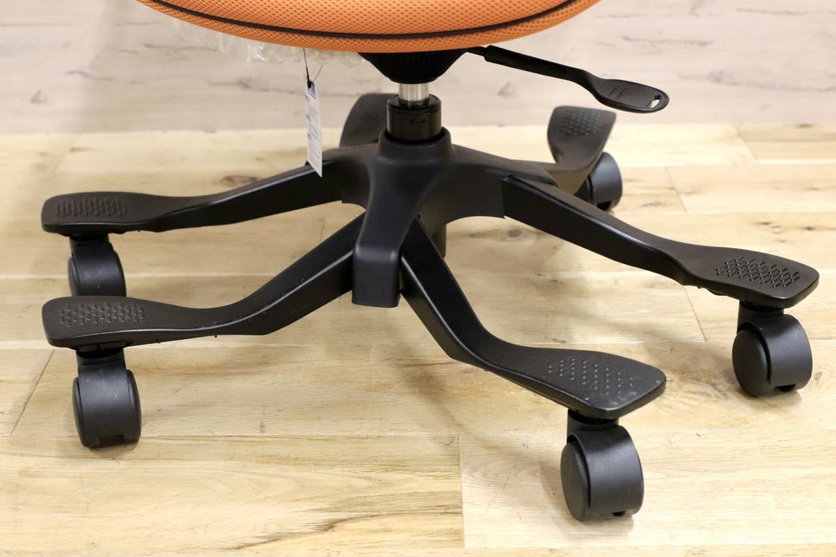GMGN259○Wooridul Chair / ウリドゥルチェア デスクチェア ワークチェア オレンジ メッシュ 展示品