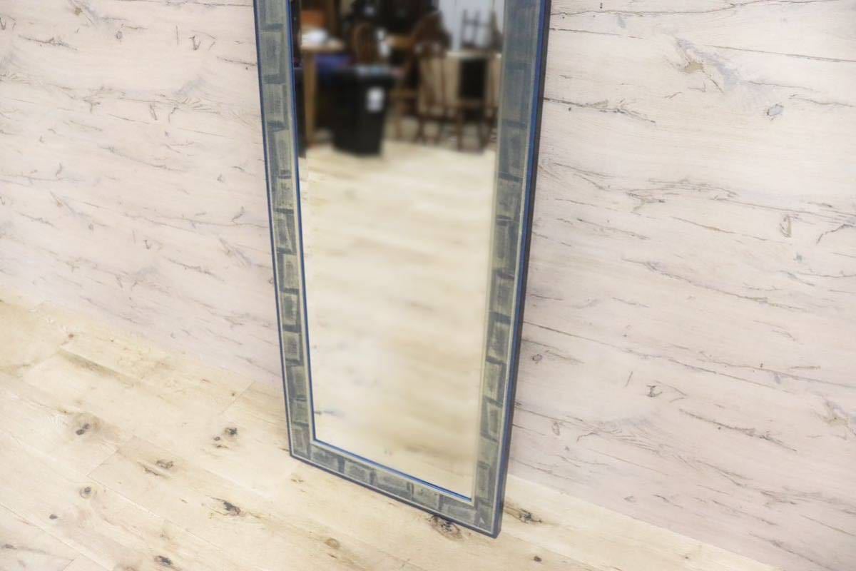 GMFK830○イタリア モダン ウォールミラー 姿見 全身鏡 壁掛け 鏡 スタンドミラー 美品