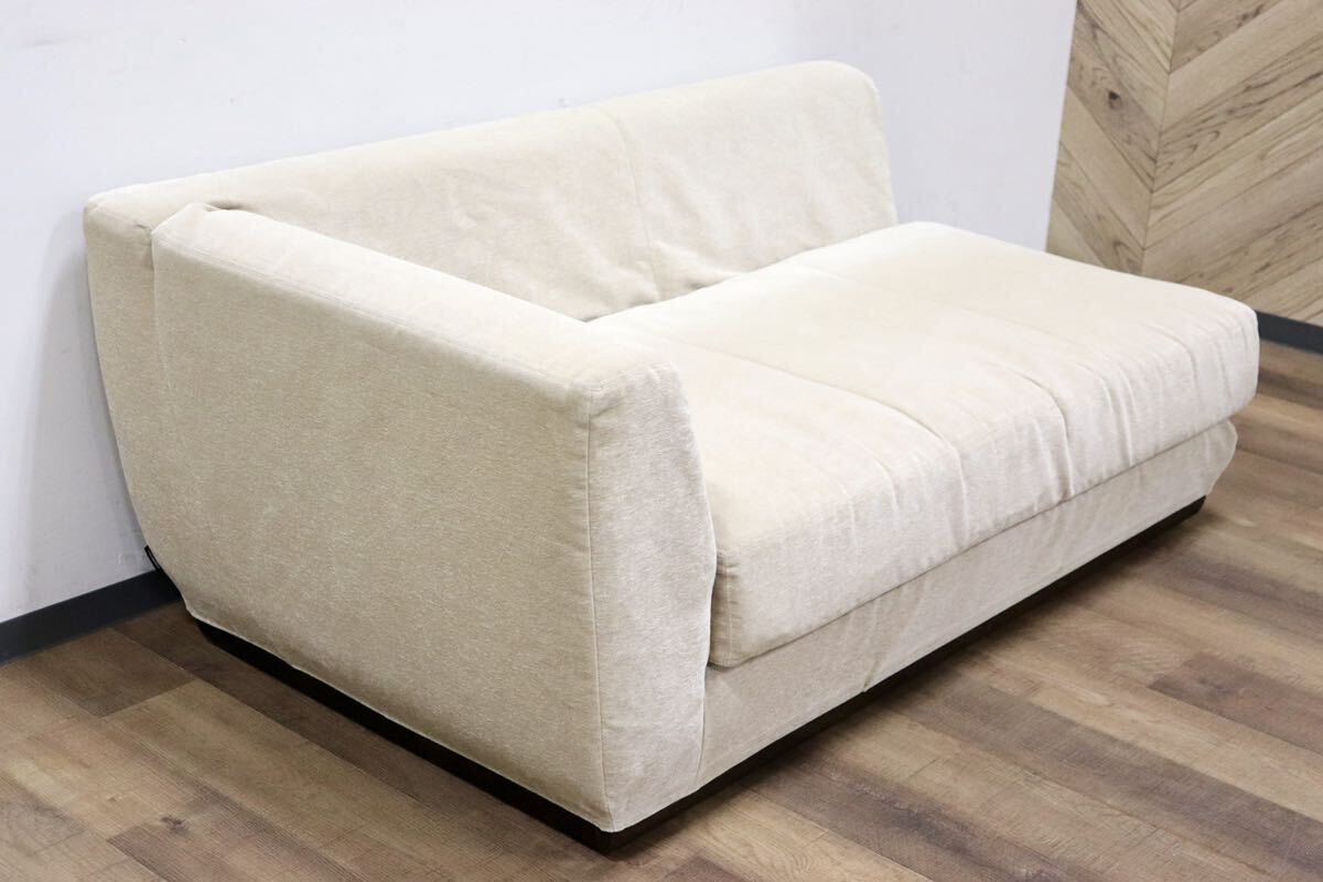 GMGH417○karimoku / カリモク UU7838 右肘 2人掛けソファ ラブソファ カウチソファ カバーリング ファブリック ベージュ モダン 国産家具