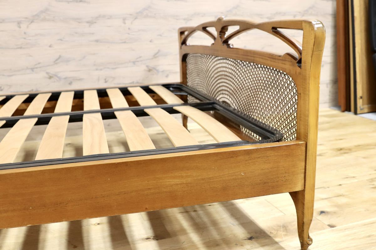 GMGK178○Medea / メデア ART2049 ダブルベッドフレーム イタリア最高峰 IDC大塚家具 アール・ヌーヴォー様式 定価約105万 希少