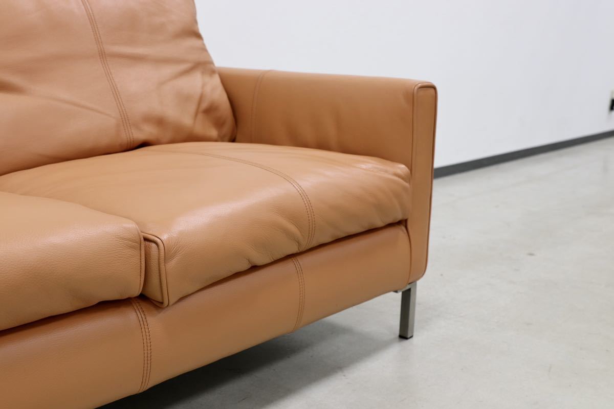 GMFK810○eilersen / アイラーセン STREAMLINE SOFA ストリームラインソファ 2人掛けソファ ACTUS 総革 定価約80万 美品