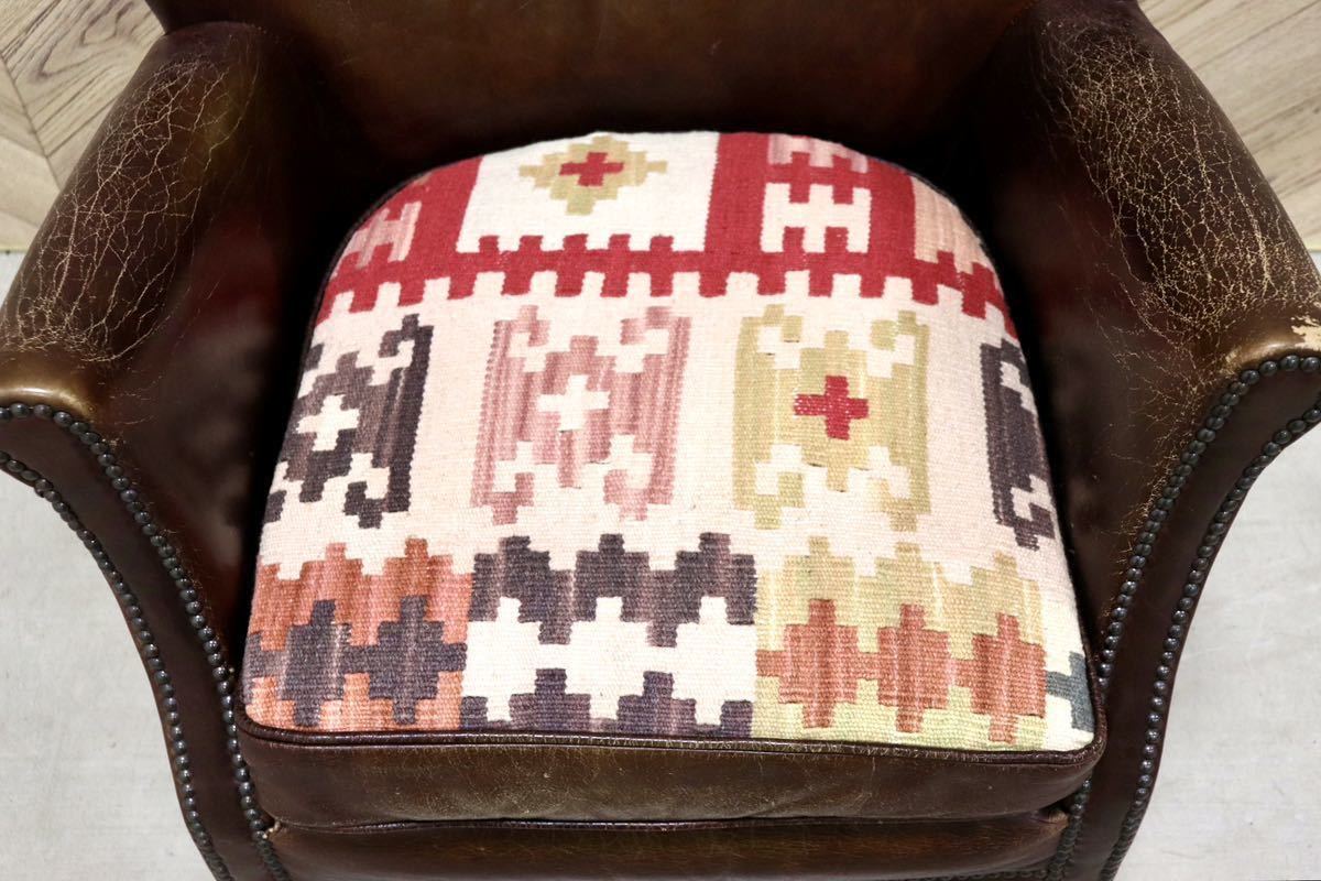 GMGH114○HALO / ハロ ASPLUND アスプルンド プロフェッサー 1人掛けソファ シングルソファ ラウンジチェア ヴィンテージ 本革 定価約17万