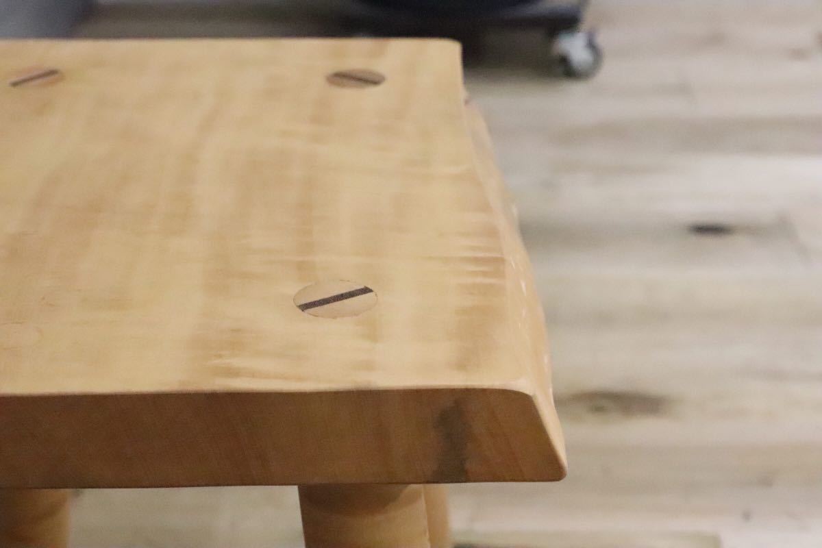 GMDH206F○ アトリエ木馬 / ATELIER MOKUBA 栃無垢材 橡 スツール 椅子 花台 飾り台 北欧スタイル