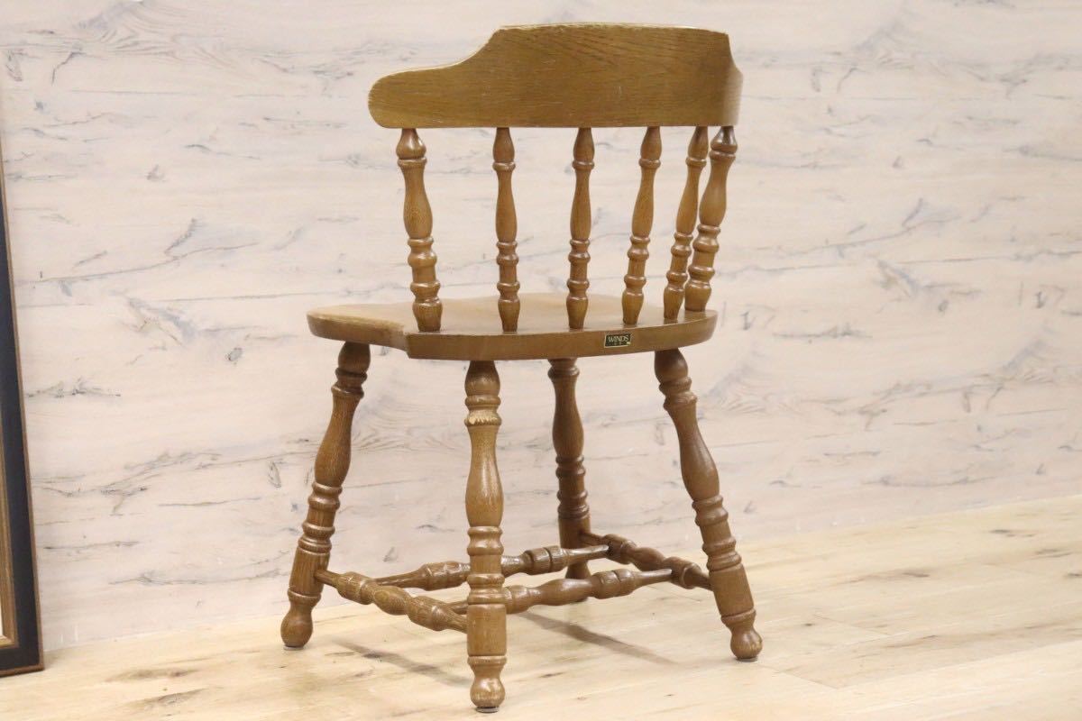 GMGS130C○WINDS / 太平 ダイニングチェア ウィンザーチェア 椅子 ヴィンテージ 楢材 無垢 アンティーク 和モダン 飛騨家具