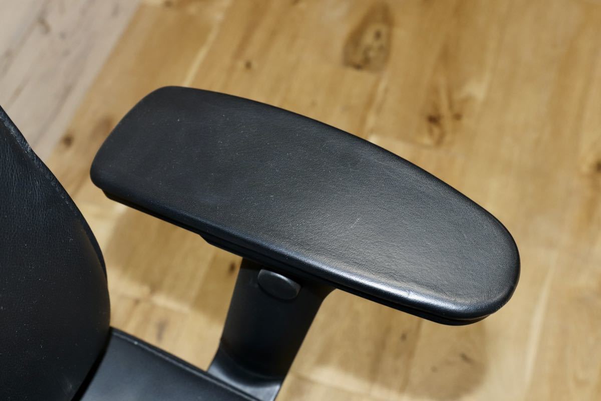 GMGF29○sedus / セダス OPEN UP オープンアップ デスクチェア ハイバックチェア 本革 黒 書斎椅子 オフィスチェア ドイツ 定価約43万