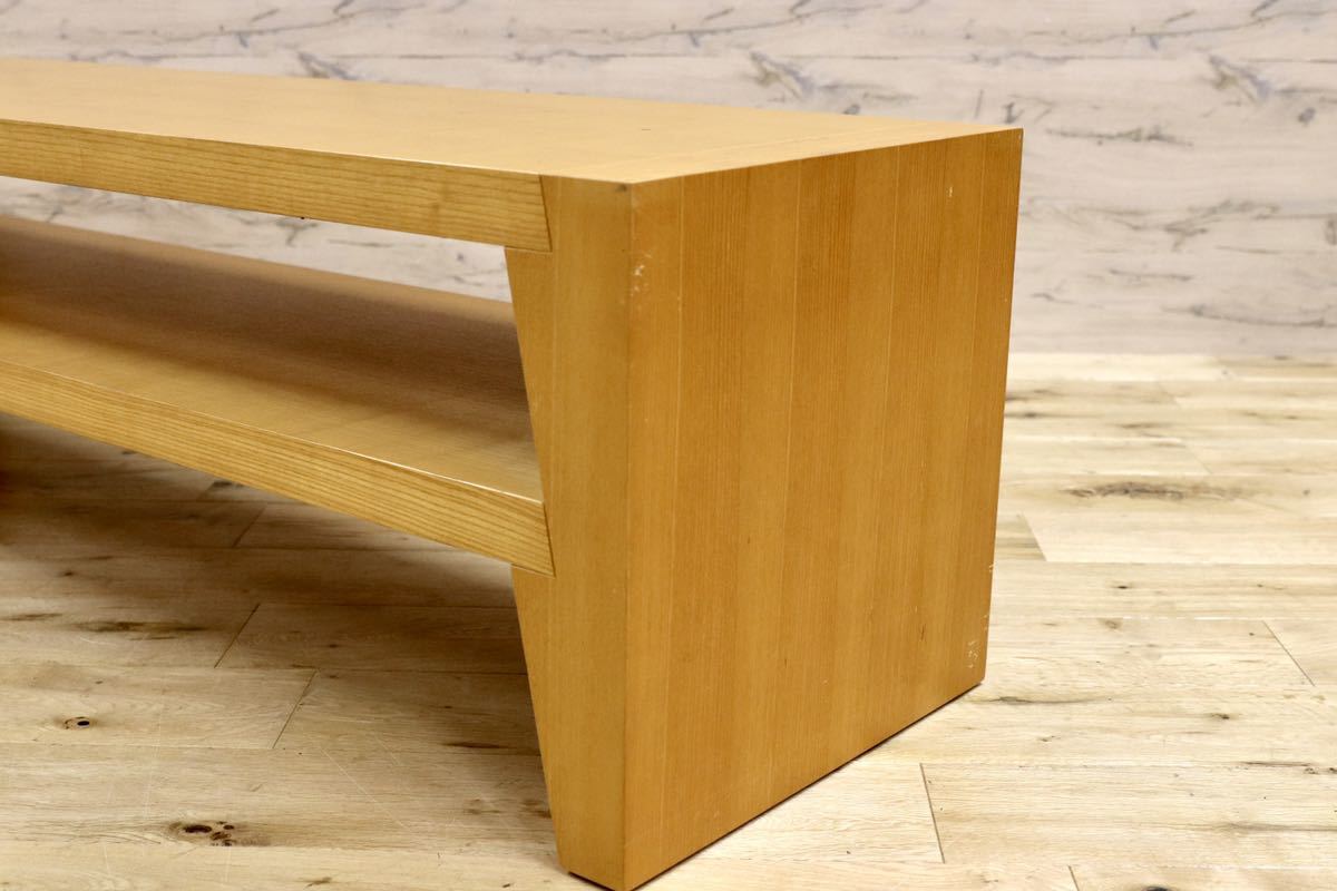 GMGN344C○Cassina ixc / カッシーナイクスシー GILDA ギルダ フィリップ・ユーレル ローテーブル TVボード ローボード ビーチ材 定価20万