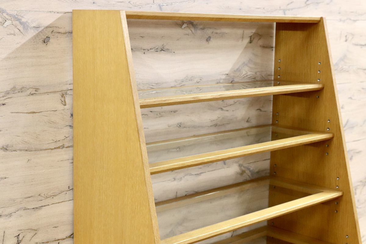 GMFS242A○オーク材 北欧スタイル 陳列棚 店舗什器 ラック 飾り棚 シンプル ナチュラル