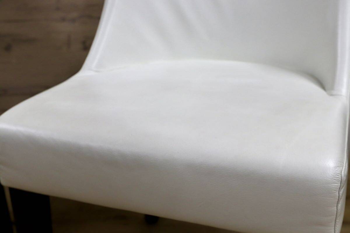 GMHK252B○erba / エルバイタリア ダイニングチェア アルテ 椅子 本革 ホワイト IDC大塚家具 モダン 2脚セット 定価21.2万