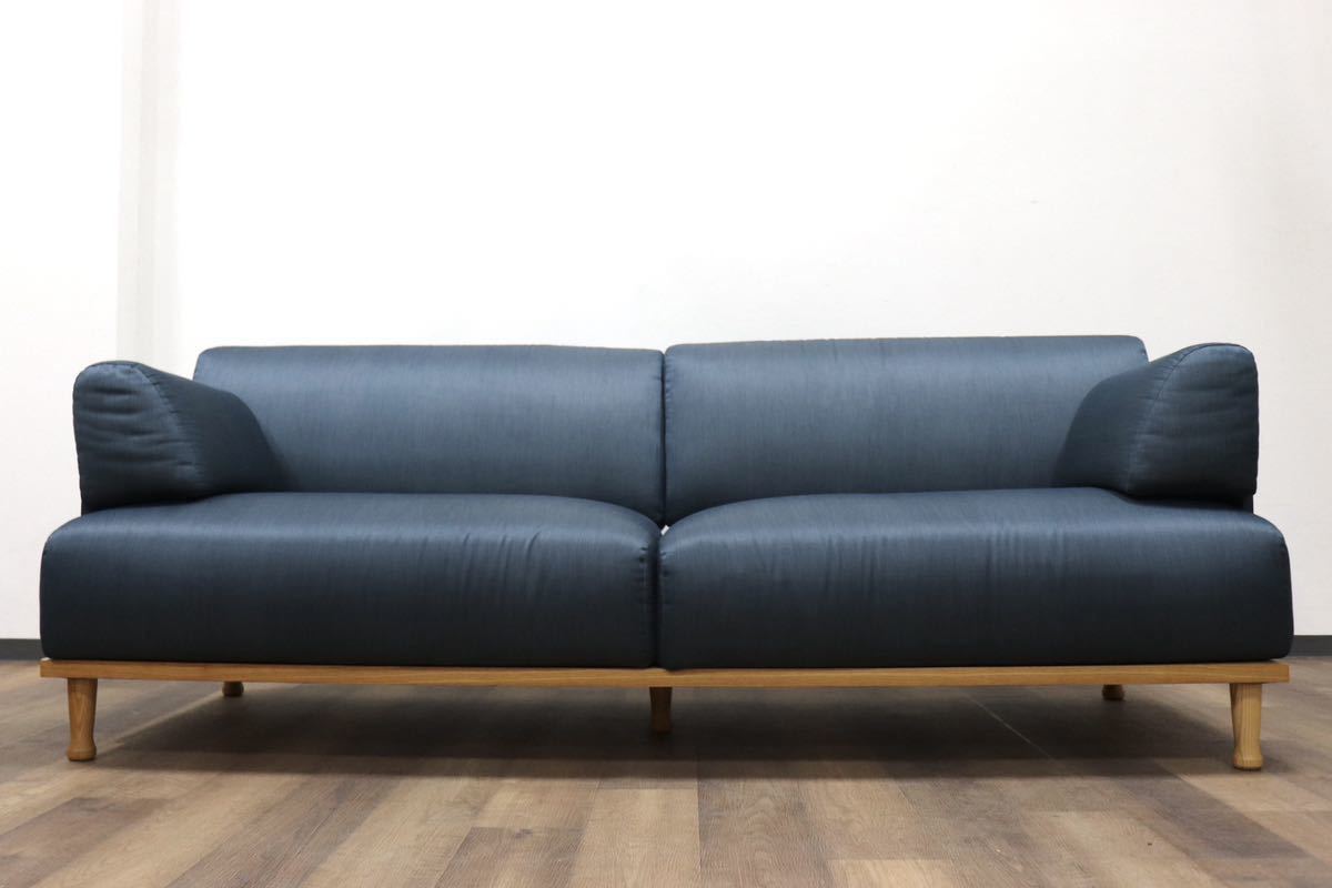 GMGN345F○Cassina ixc / カッシーナイクスシー THEMA テーマ 2.5人掛けソファ ラブソファ イタリアモダン 定価約54万 稀少