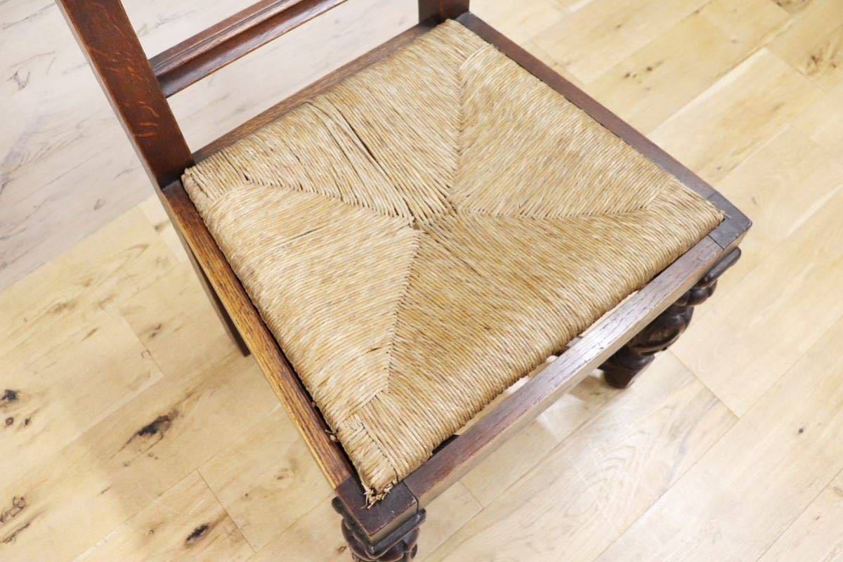 GMGN372B○英国 西洋 アンティーク ダイニングチェア 椅子 ヴィンテージ 彫刻 木製 レトロ クラシック オールド