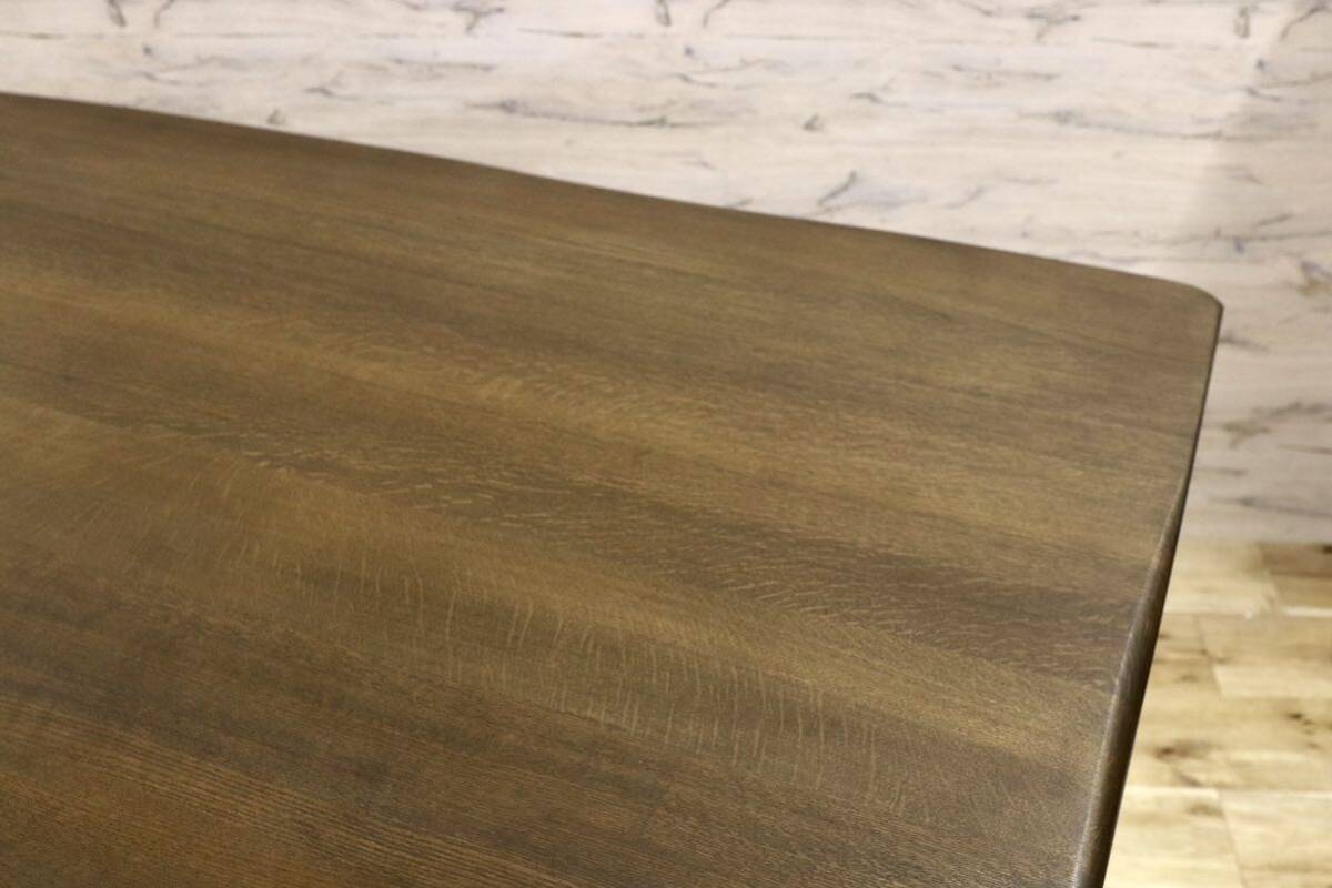 GMGH517○柏木工 / KASHIWA ウィルダネス WILDERNESS ダイニングテーブル 楢無垢材 レトロ カントリー 飛騨家具 約38万 リペア済み