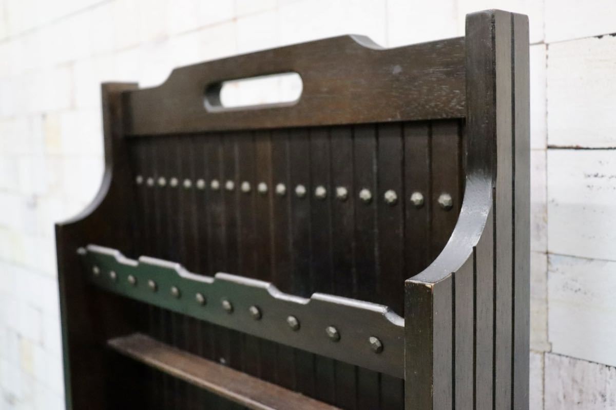 GMGT33○karimoku / カリモク オールドカリモク 希少 アンティーク マガジンラック ヴィンテージ 雑貨 インテリア 木製 ラック