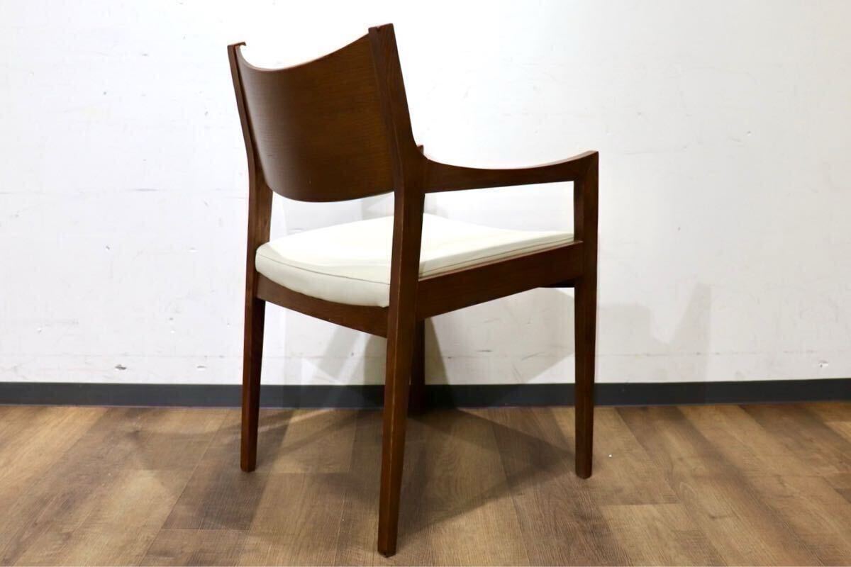 GMHN283F○MARGINAL / マージナル Chess MCH-200 ダイニングチェア アームチェア 椅子 チェア ホワイト シンプル 合皮 北欧スタイル 在庫品