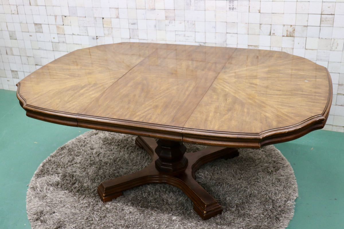 GMGO8○DREXEL HERITAGE / ドレクセルヘリテイジ Grand Villa エクステンションテーブル ダイニングテーブル 伸長式 最高級 定価約60万
