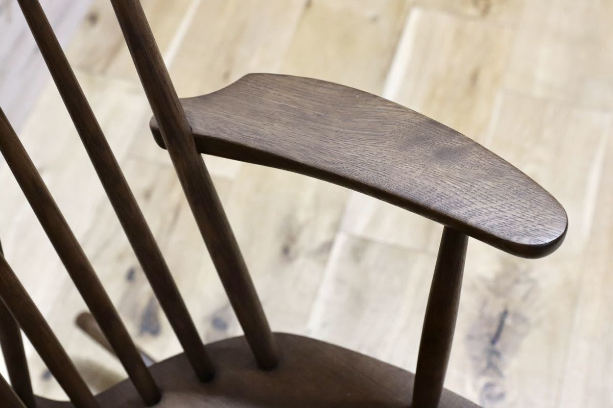 GMGF69○飛騨産業 / HIDA NEWMCKINLEY キツツキ ロッキングチェア オーク材 ブラウン 揺り椅子 定価約10万 展示品