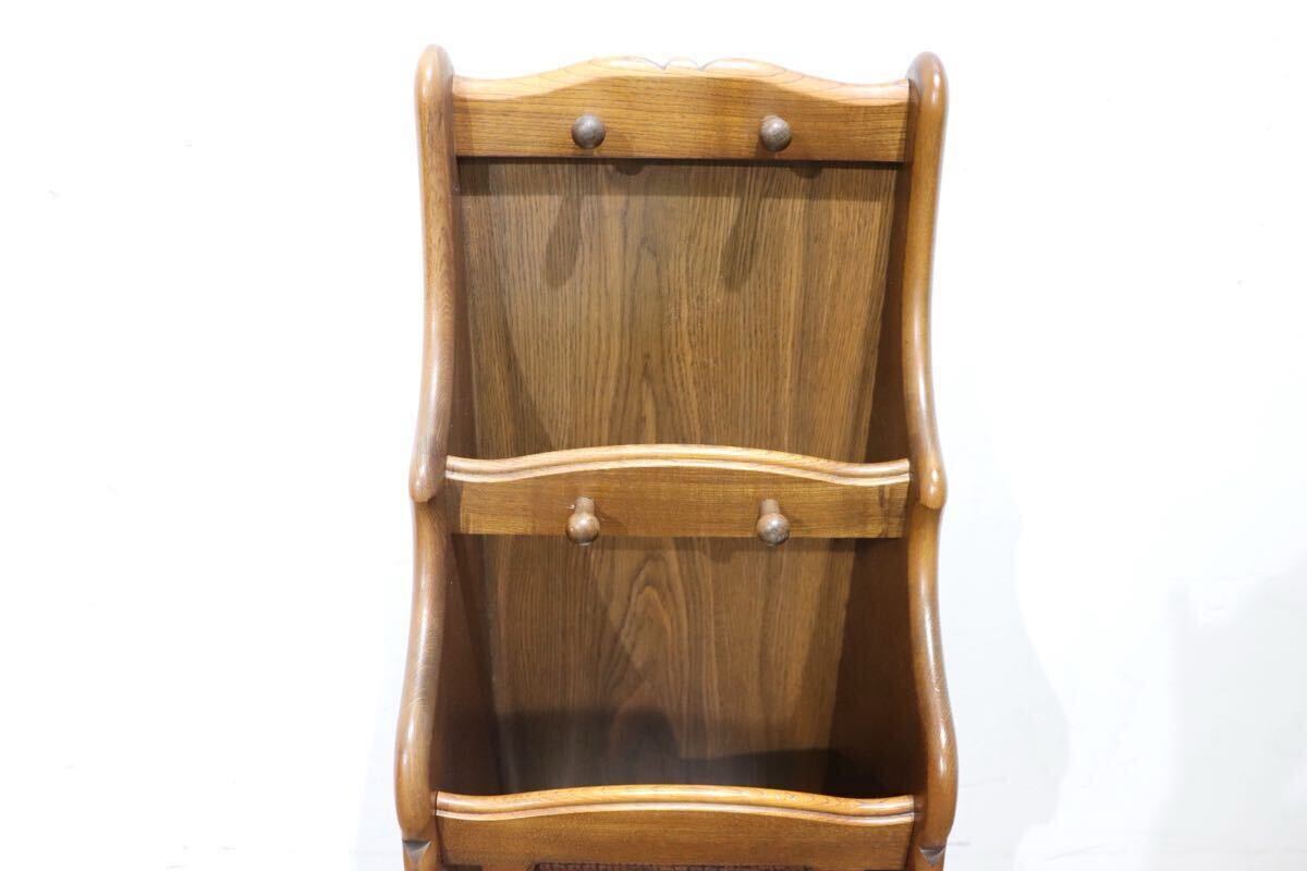 GMHN160A○karimoku / カリモク 傘立て アンブレラスタンド 玄関収納 収納家具 ラタン 籐 ブナ材 レトロ カントリー 国産家具