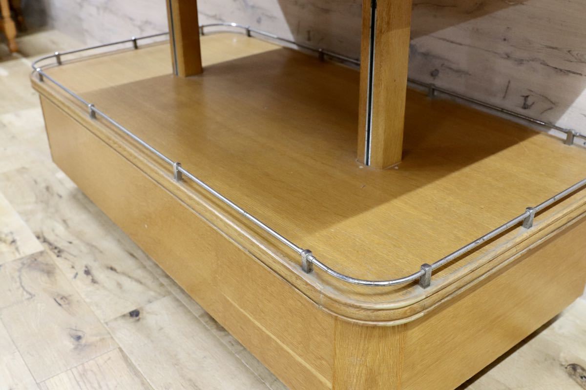 GMFH401○英国 イギリス アンティーク ディスプレイラック 棚 1940年代 オーク材 クラシック 西洋 店舗什器 輸入家具 定価38.5万