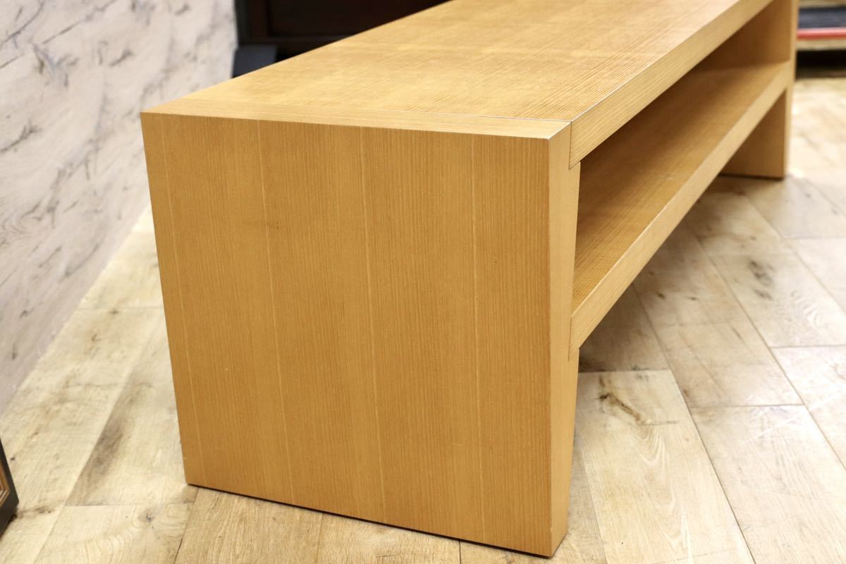 GMGN344D○Cassina ixc / カッシーナイクスシー GILDA ギルダ フィリップ・ユーレル ローテーブル TVボード ローボード ビーチ材 定価20万