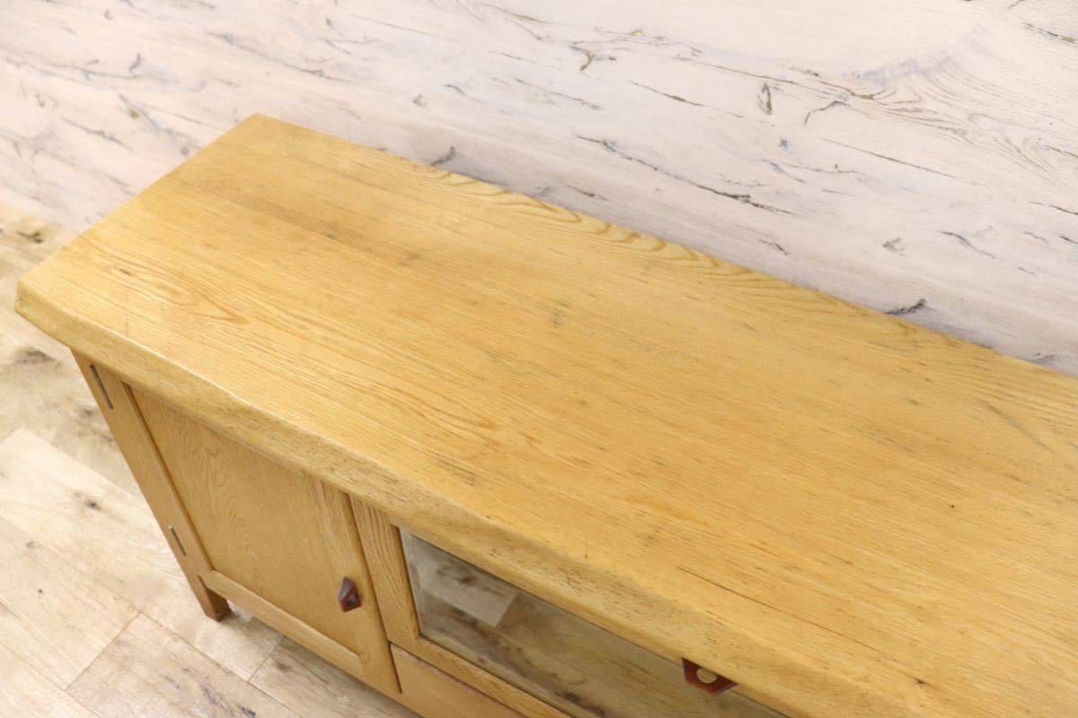 GMGH193○三陽家具工業 彩A-16 テレビボード テレビ台 ローボード サイドボード オーク材 飾り棚 収納家具 ナチュラル