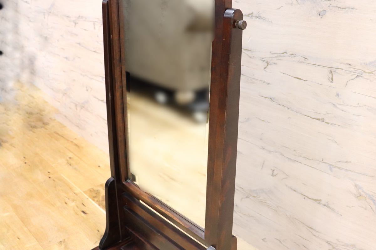 GMFK568○北海道民芸家具 姿見 全身鏡 スタンドミラー ウォールミラー 鏡 和モダン 樺材 飛騨 伝統工芸 定価約10万