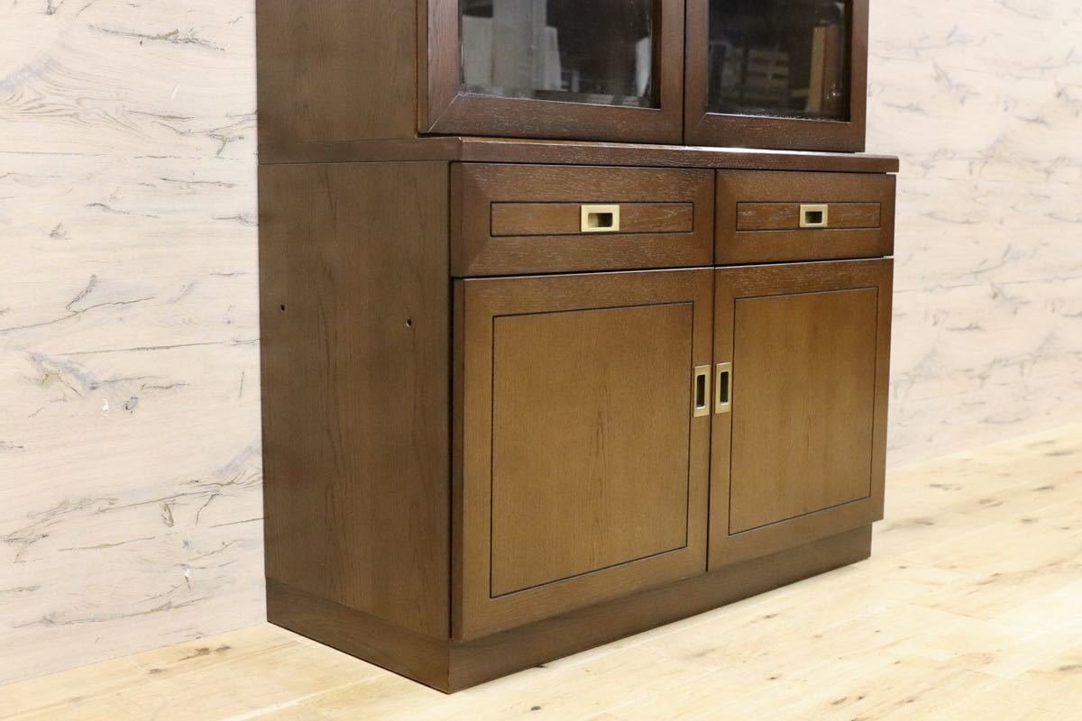 GMGT124○高橋工芸 SEED シード キャビネット 本棚 書棚 キャビネット 飾り棚 オーク材 クラシック 検)ドマーニ モリシゲ マルニ
