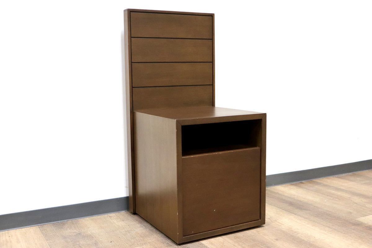 GMGK75B○France Bed / フランスベッド ライフトリートメントアレス ナイトテーブル サイドテーブル ラバーウッド材 モダン 定価約3.8万