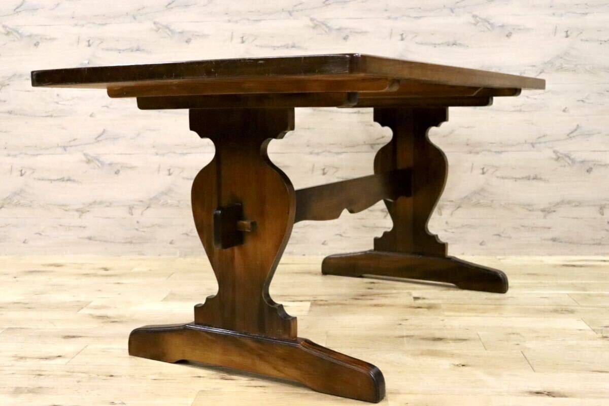 GMHH80○karimoku / カリモク コロニアル ダイニンテーブル 食卓テーブル 作業台 ブナ材 カントリー レトロ クラシック オールドカリモク