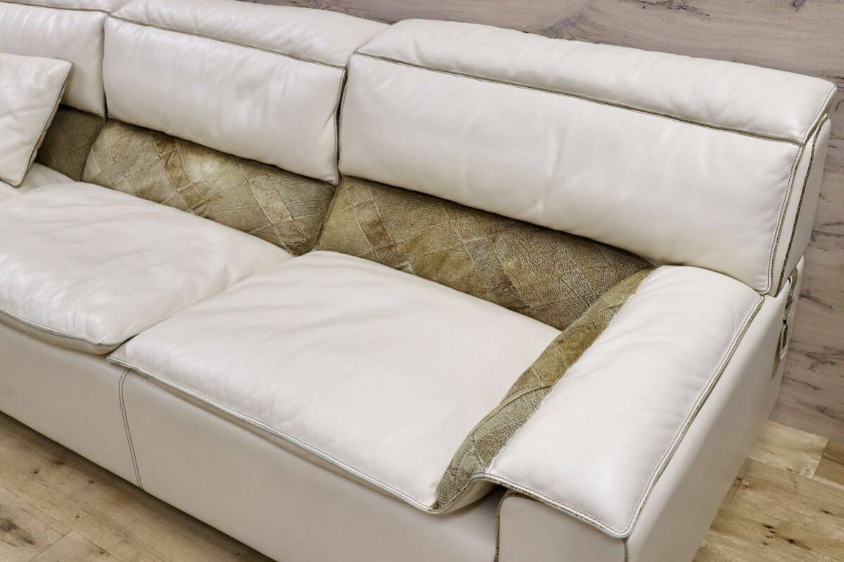 GMHN217○rossi di albizzate / ロッシディアルビザーテ ボルボネーゼ 最高峰 カウチソファ イタリア製 IDC大塚家具 約500万 稀少