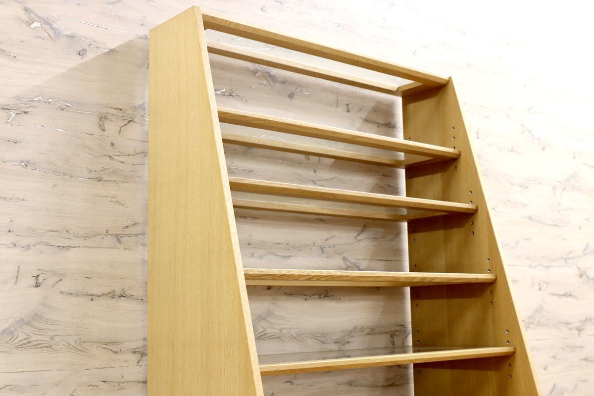 GMFS242B○オーク材 北欧スタイル 陳列棚 店舗什器 ラック 飾り棚 シンプル ナチュラル