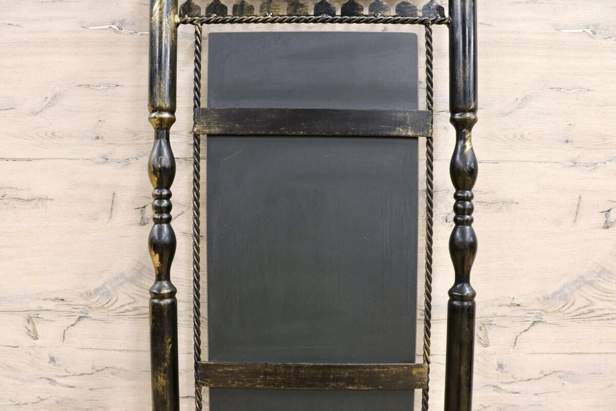 GMIK570B○アンティーク調 アイアン ウォールミラー 鏡 壁掛けミラー 姿見 壁掛け鏡 クラシック ゴシック 薔薇 インテリア