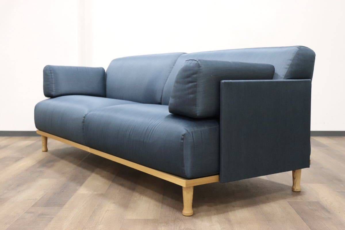 GMGN345B○Cassina ixc / カッシーナイクスシー THEMA テーマ 2.5人掛けソファ ラブソファ イタリアモダン 定価約54万 稀少