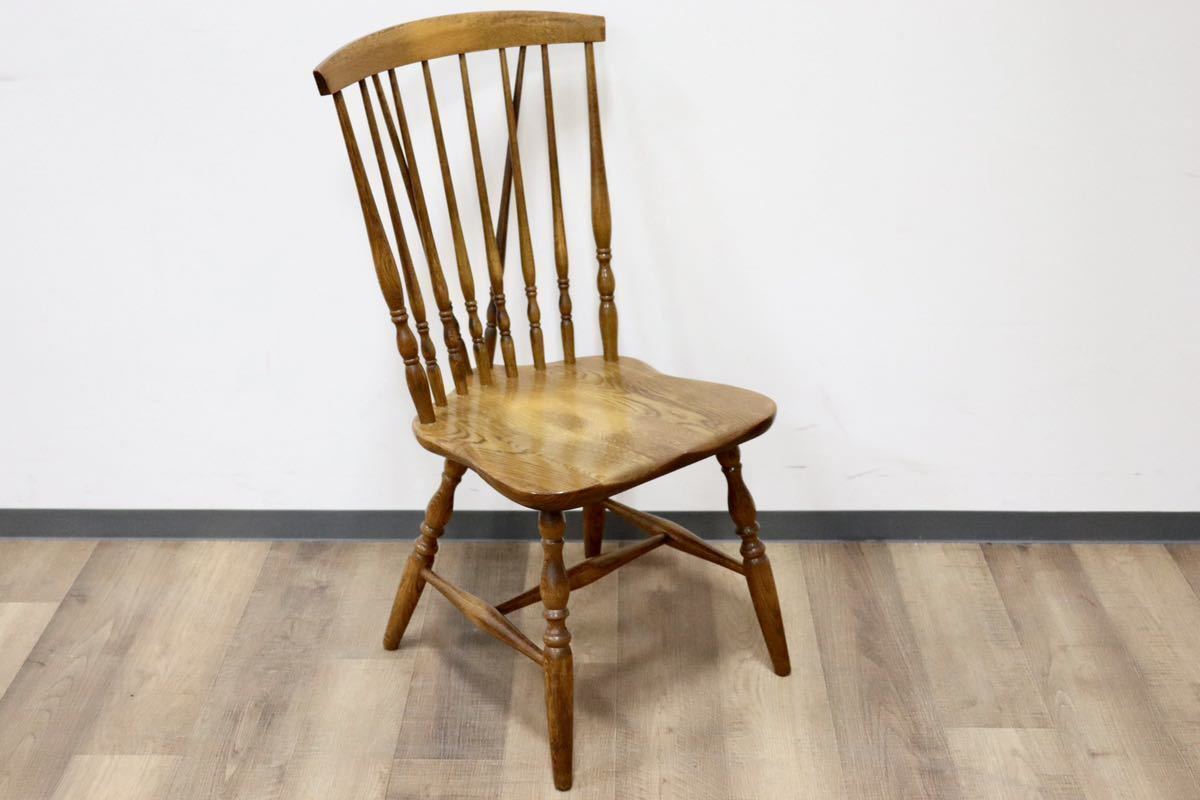 GMGN414D○KASHIWA / 柏木工 ウィンザーチェア ダイニングチェア アームレスチェア 楢材 ボウバック カントリー ヴィンテージ 飛騨家具