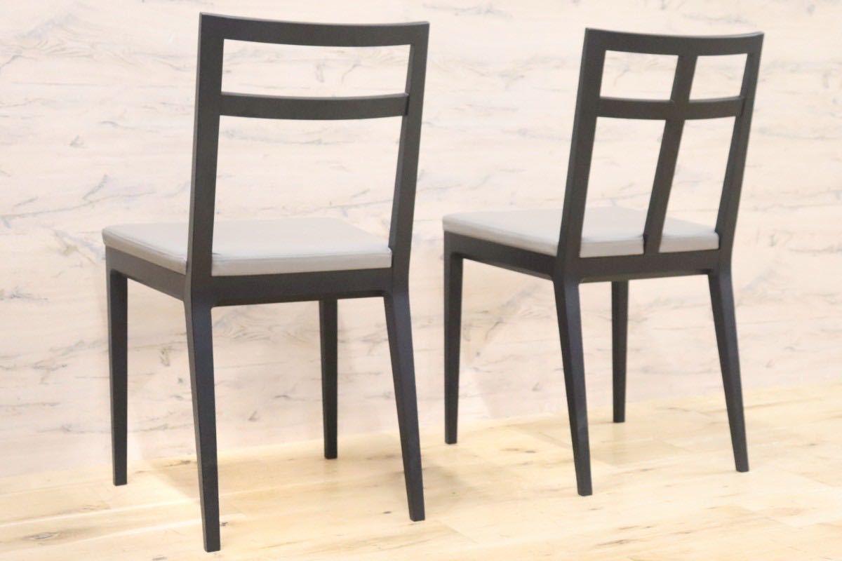 GMGN192A○TIME&STYLE / タイムアンドスタイル Jobim ダイニングチェア 椅子 2脚セット 木製フレーム モダン 定価約19.8万 展示品