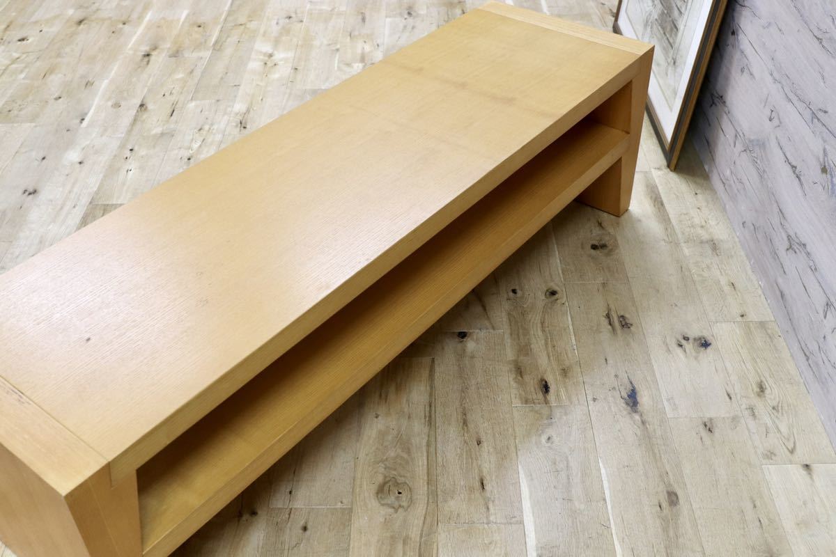 GMGN344C○Cassina ixc / カッシーナイクスシー GILDA ギルダ フィリップ・ユーレル ローテーブル TVボード ローボード ビーチ材 定価20万