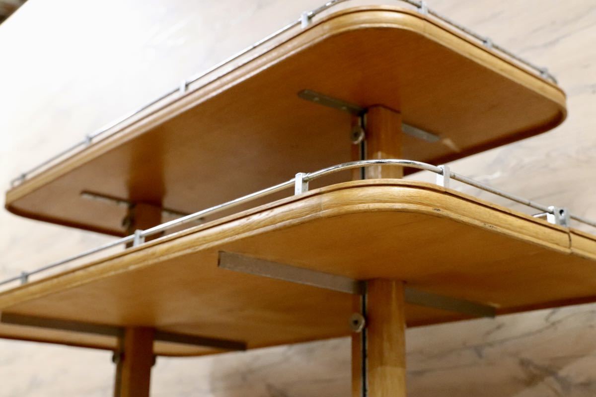 GMFH401○英国 イギリス アンティーク ディスプレイラック 棚 1940年代 オーク材 クラシック 西洋 店舗什器 輸入家具 定価38.5万