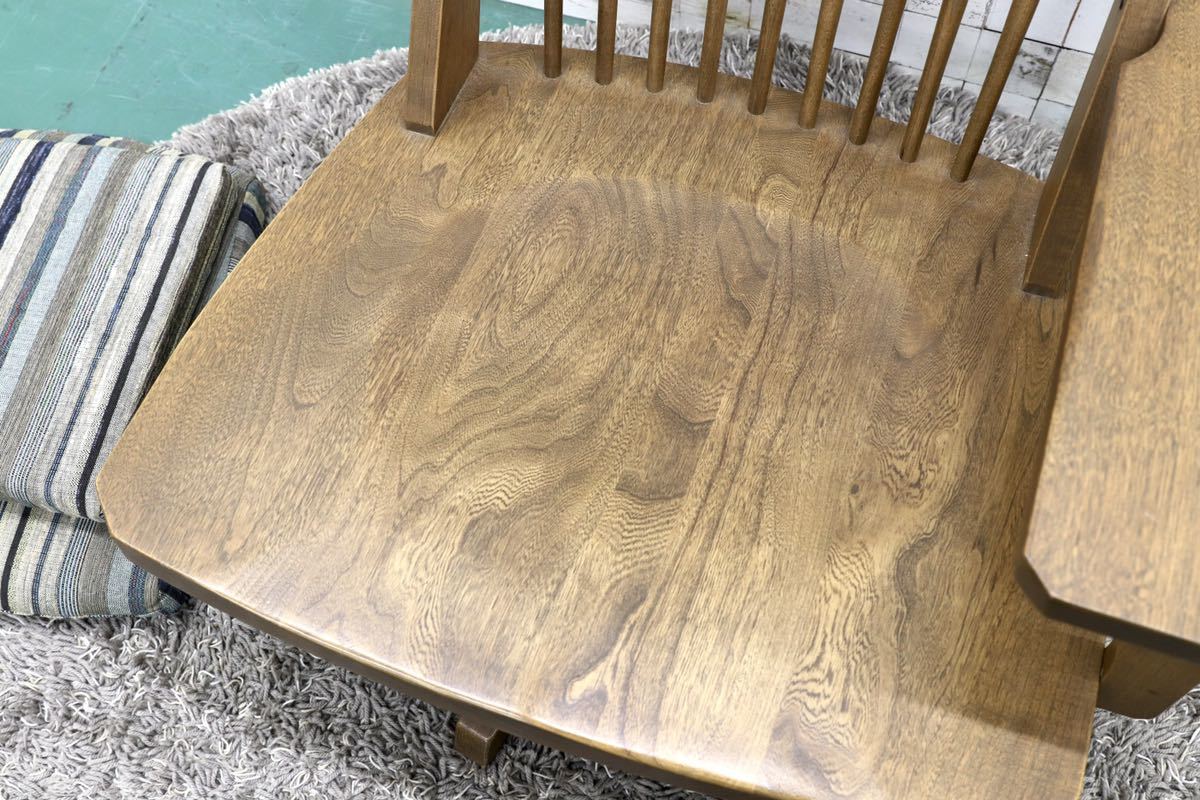 GMGT157B○EAST WOOD / イーストウッド 新WAZA パーソナルチェア 回転チェア ラウンジチェア 和モダン 左アーム 約15.8万 美品