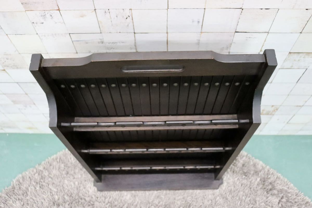 GMGT33○karimoku / カリモク オールドカリモク 希少 アンティーク マガジンラック ヴィンテージ 雑貨 インテリア 木製 ラック