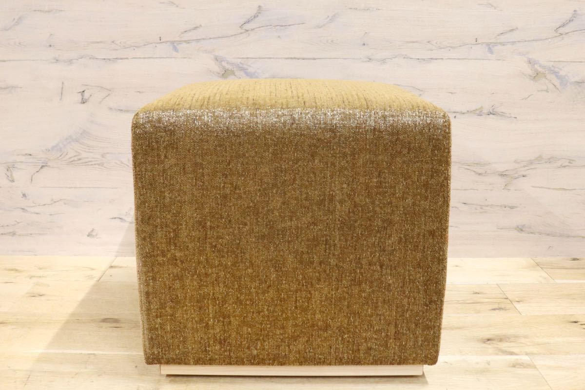 GMGN212○AD CORE DEVISE / エーディコア ディバイズ オットマン スツール 椅子 腰掛け ファブリック 定価6.3万 展示品