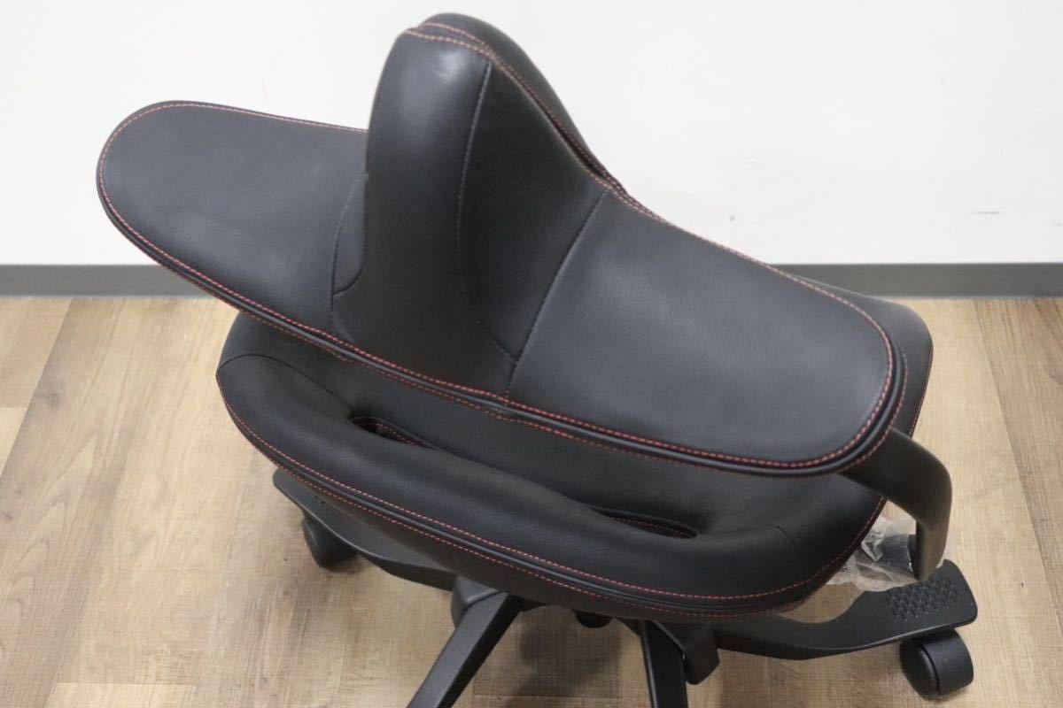 GMGN259A○Wooridul Chair / ウリドゥルチェア デスクチェア ワークチェア 椅子 ブラック 合皮 展示品