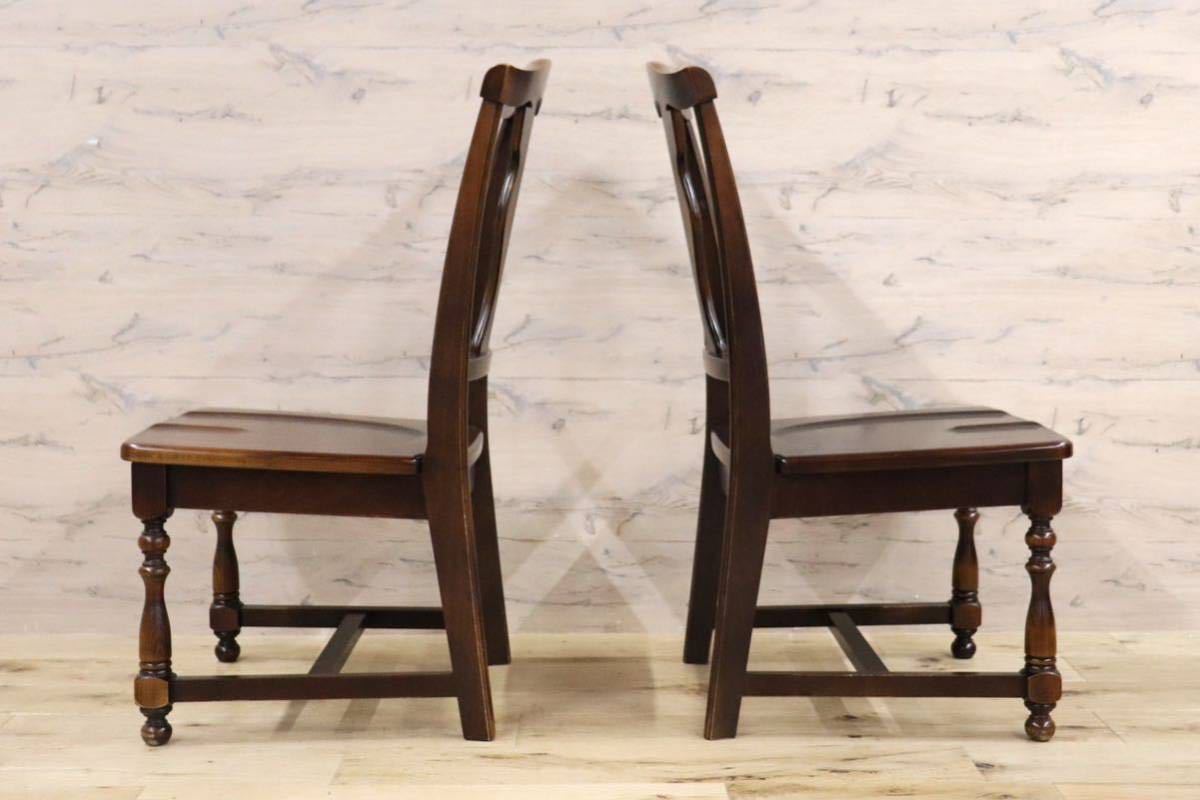 GMGK427B○静岡家具 ダイニングチェア 椅子 2脚セット クラシック モダン カントリー カフェ 古民家 木製