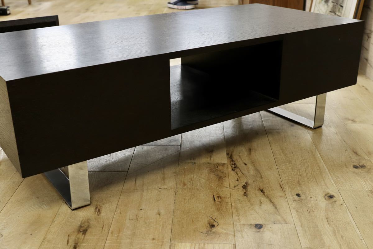 GMGN234○IDC大塚家具 センターテーブル リビングテーブル ブラック モダン リビング収納 テレビボード ローボード